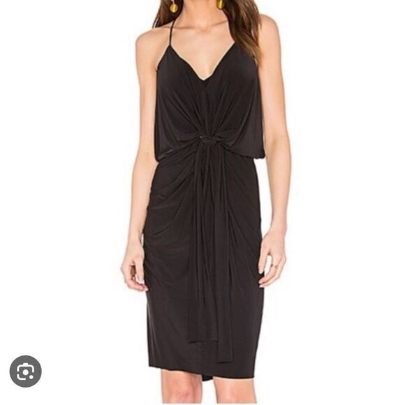 T Bags Los Angeles Draped Knot Front Dress - Picture 1 of 7